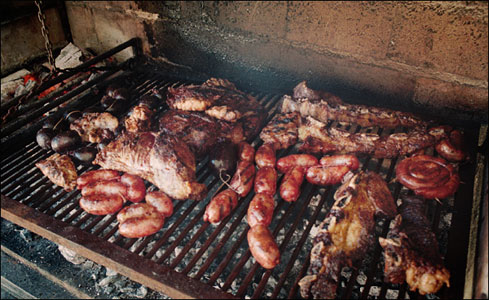 The asado! Asado means cookout, or barbeque or grill