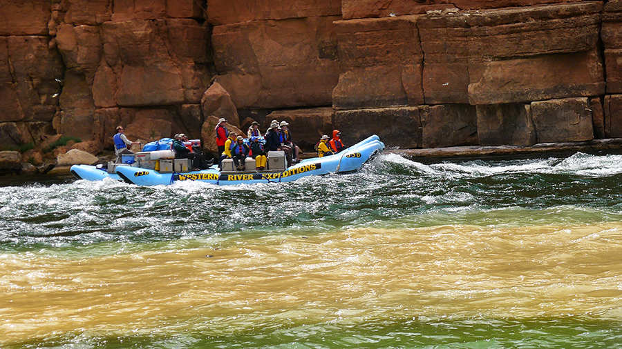 Colorado River raft