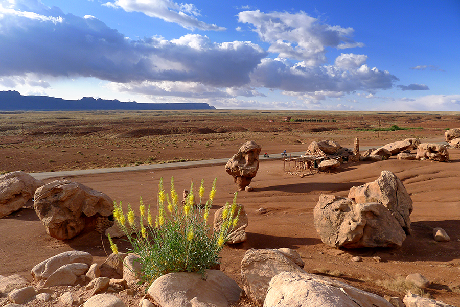 House built around balanced rock, Highway 89A, Marble Canyon, Arizona