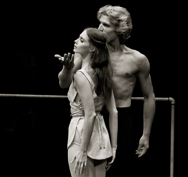 Suzanne Farrell and Peter Martins, 1976, Guest artists with The Dallas Ballet, Performing Afternoon of a Faun by Jerome Robbins