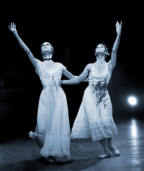 Anamarie Sarazin (L) and Elaine Bauer (R), 1972, The Boston Ballet Company, Fall River Legend by Agnes De Mille 