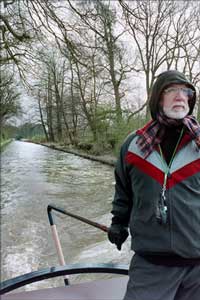 Narrowboat, cold day