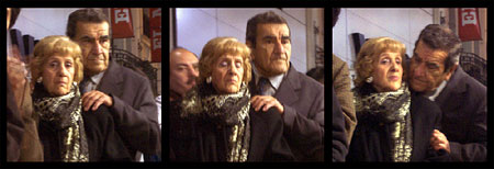 This couple appeared to be deeply entranced by Claudio's singing on Calle Florida in Buenos Aires