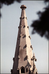 A spire adorning a tomb in Recoleta Cemetery, Buenos Aires