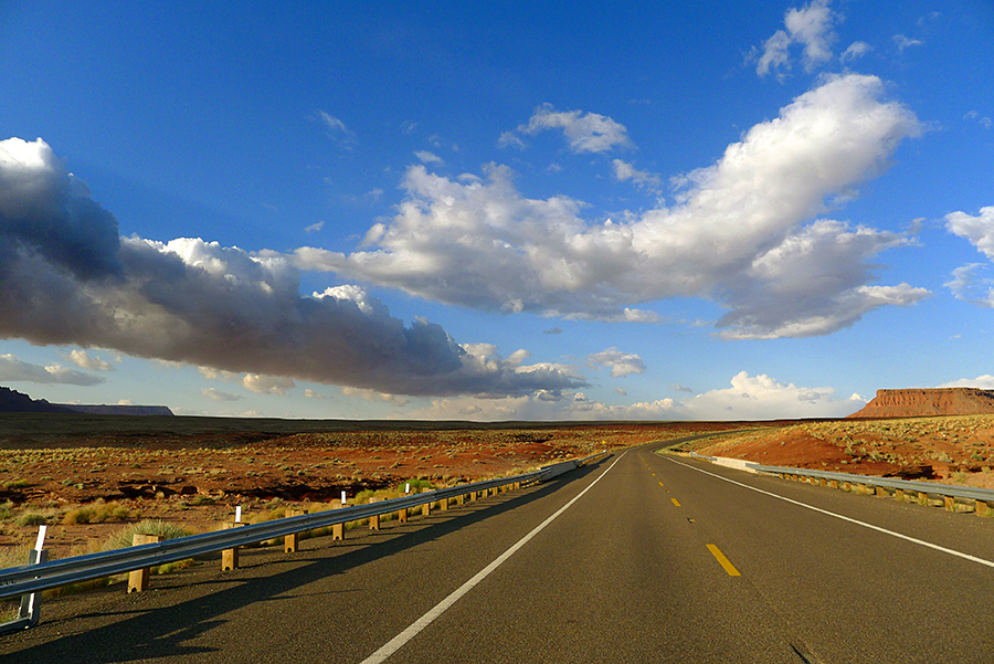 Highway 89A road to Cliff Dweller's Lodge, Marble Canyon, Arizona