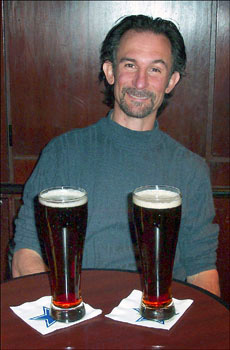 Willie and King take a trip to Montreal.  Hot dogs and dark beer at the airport.