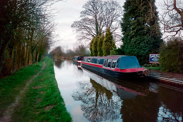 Narrowboat. Lyneal Wharf