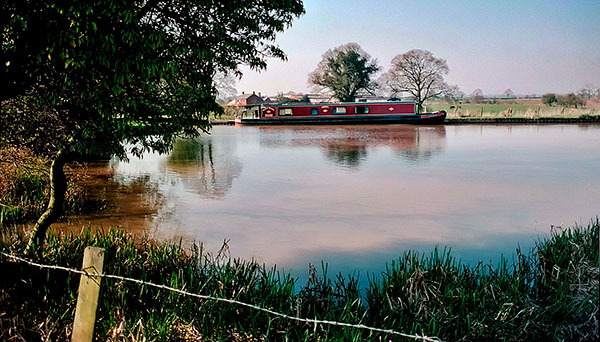 Narrowboat. These long, low, narrow boats are not especially easy to photograph