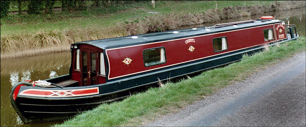 Black Prince narrowboat moored at Platt Lane