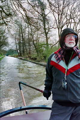 Narrowboat, cold day