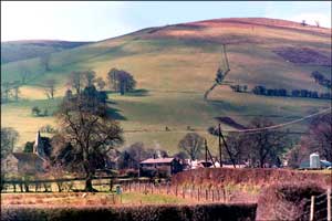 View near Llanarmon, Wales