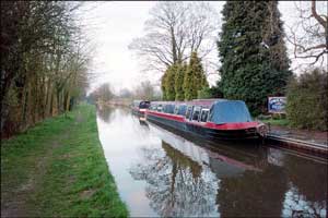Narrowboat. Lyneal Wharf