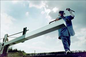 Narrowboat Lock Maiden Salute