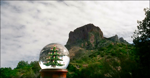 Casa Grande peak near the basin, Big Bend National Park