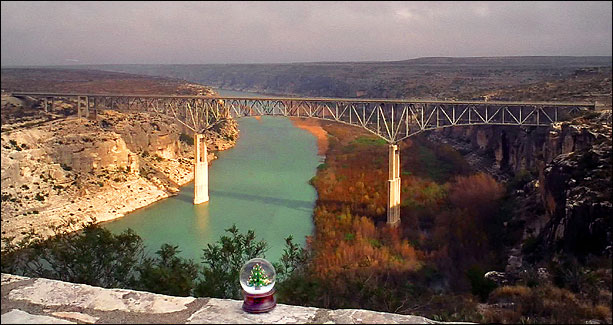 Pecos River Bridge, Texas. Highest highway bridge in Texas.