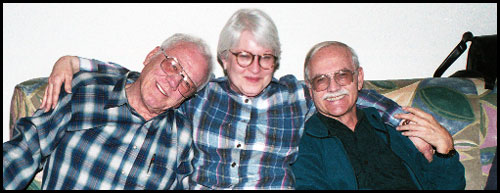 Paula knows how to be friends with boys.  As you can see, John and Doug are talented, delightful people