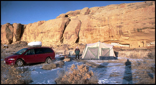 Sunrise on Christmas Eve, Chaco Canyon